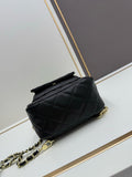 Autumn/Winter Collection Black Textured Quilted Backpack