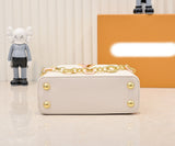 White leather mini handbag series