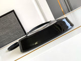 Patent leather underarm bag