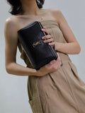 black elephant print Gaby cosmetics bag